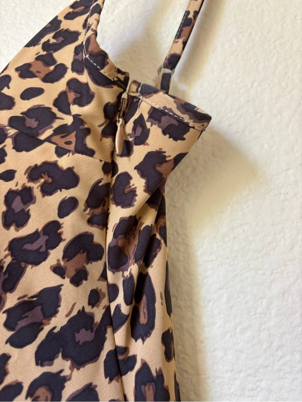 Abercrombie Cheetah Print Slip Midi Dress